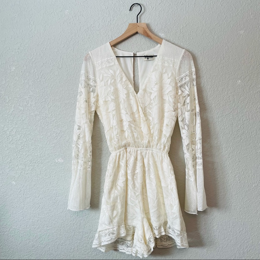SHOW ME YOUR MUMU  Loretta Moonlight Rose Lace Romper XS